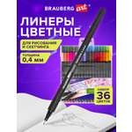 Ручка капиллярная Brauberg 36 шт.