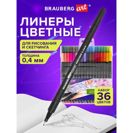 Ручка капиллярная Brauberg 36 шт.