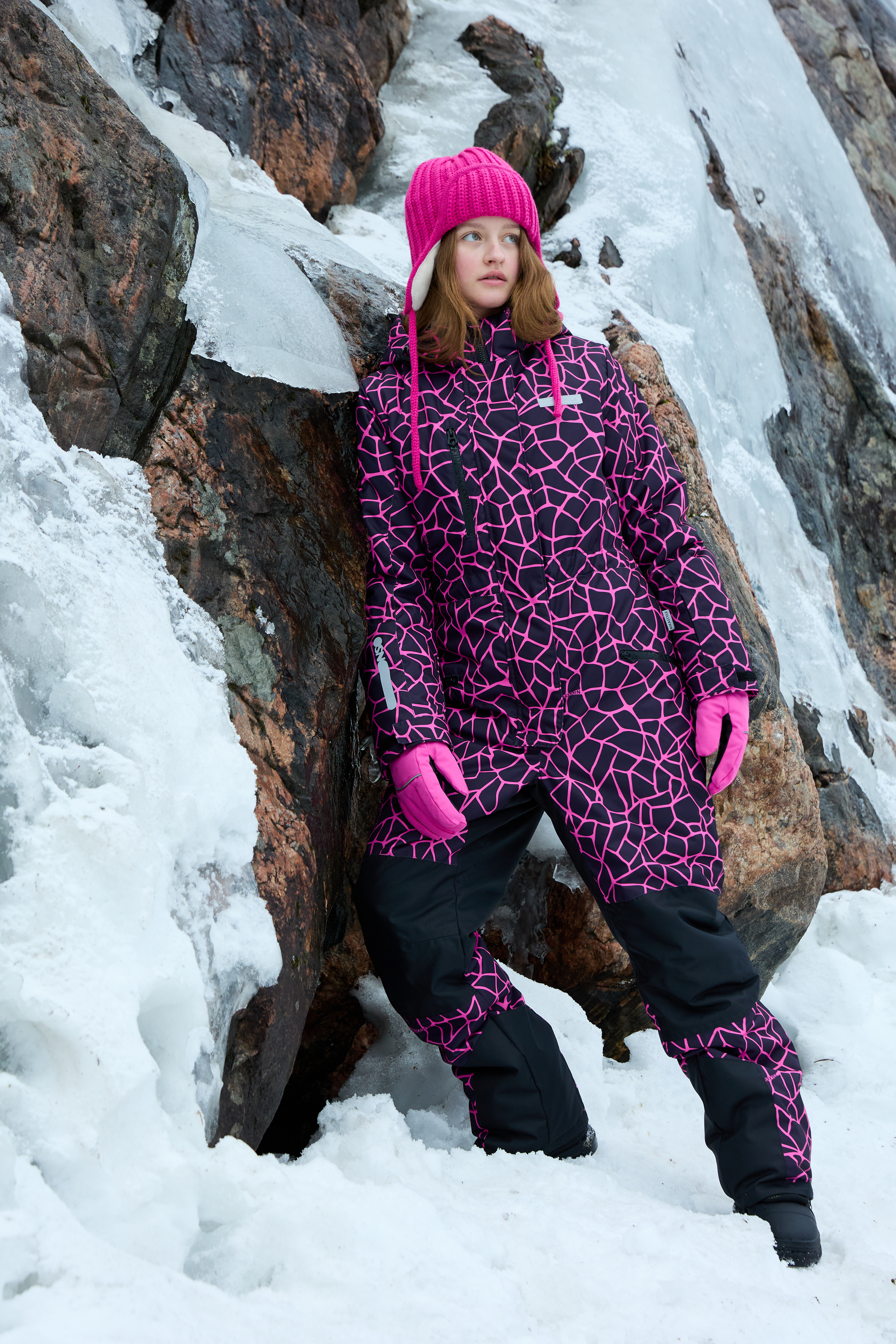 Комбинезон NIKASTYLE 8з2825 фуксия/черный - фото 3