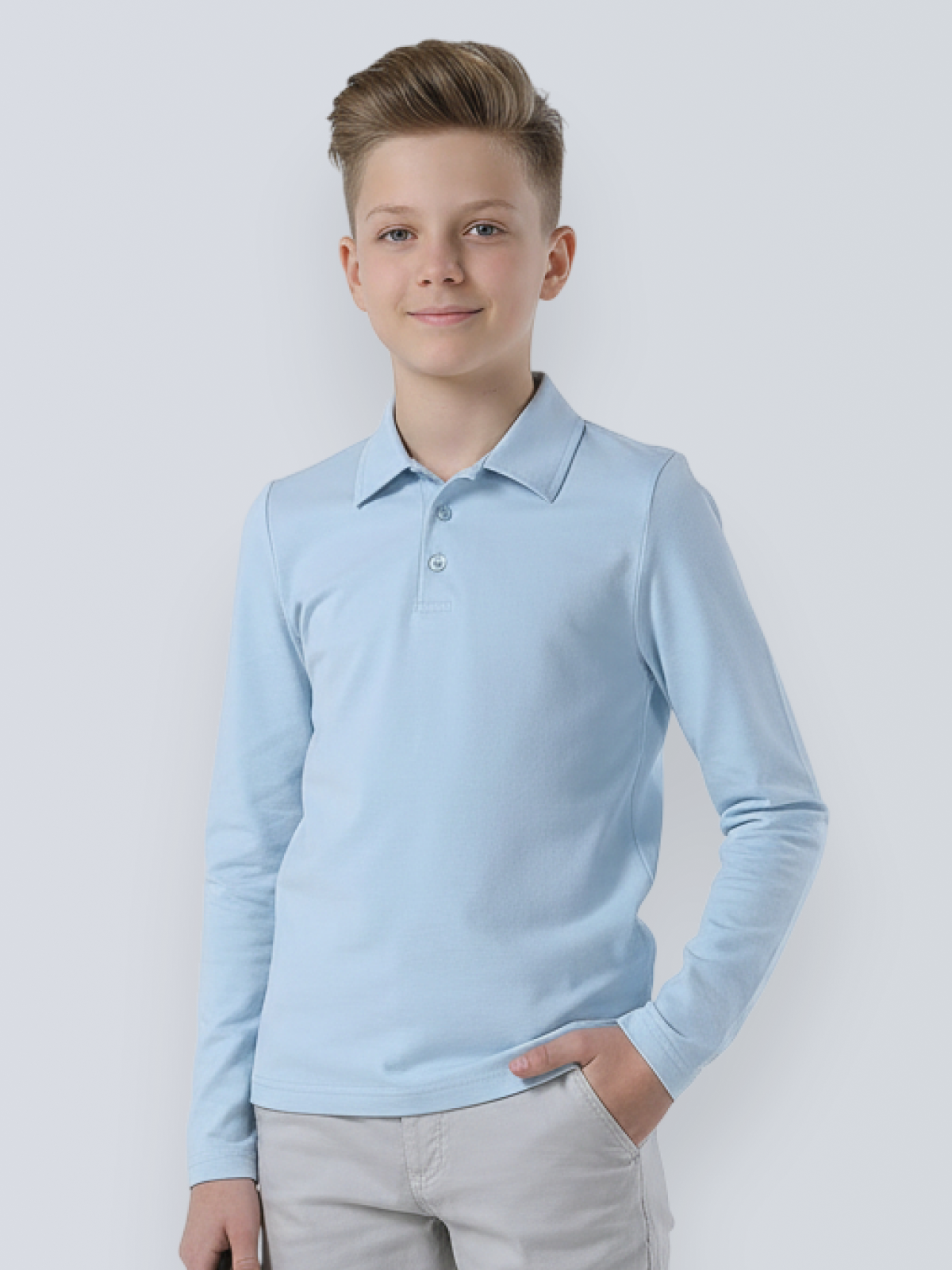 Поло Ladno 601голубой - фото 1