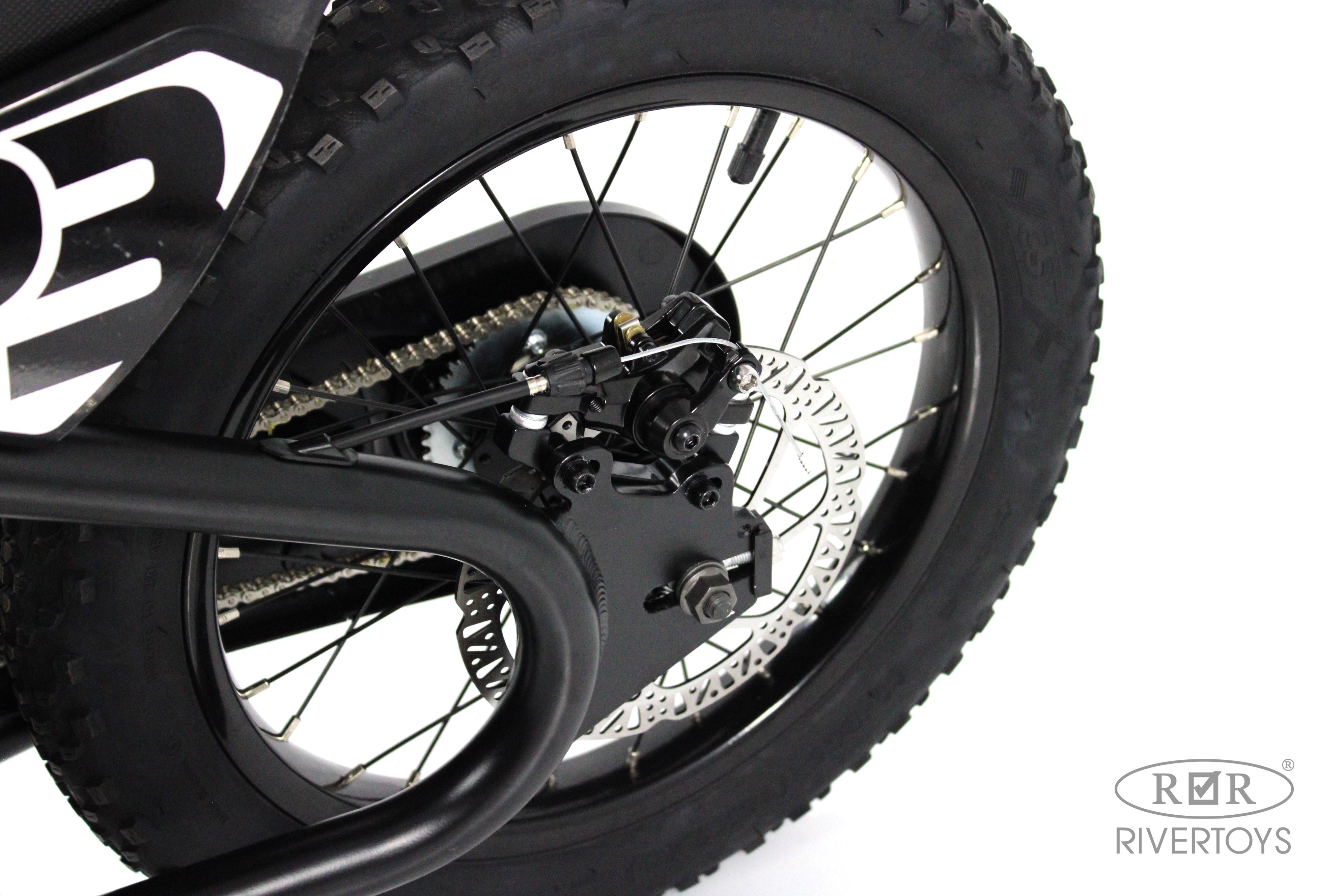 Электромотоцикл RIVERTOYS A001AA-MOTO-BLACK - фото 15