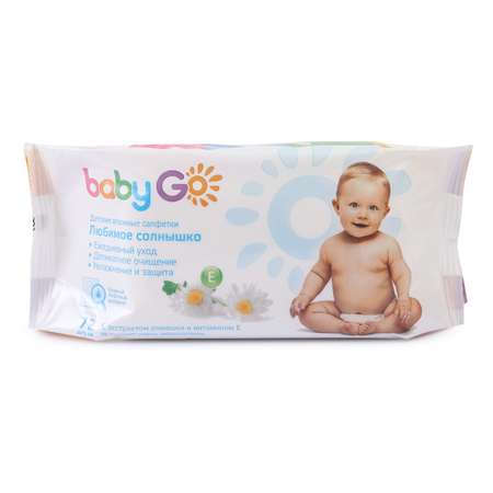 Влажные салфетки BabyGo 72 шт.