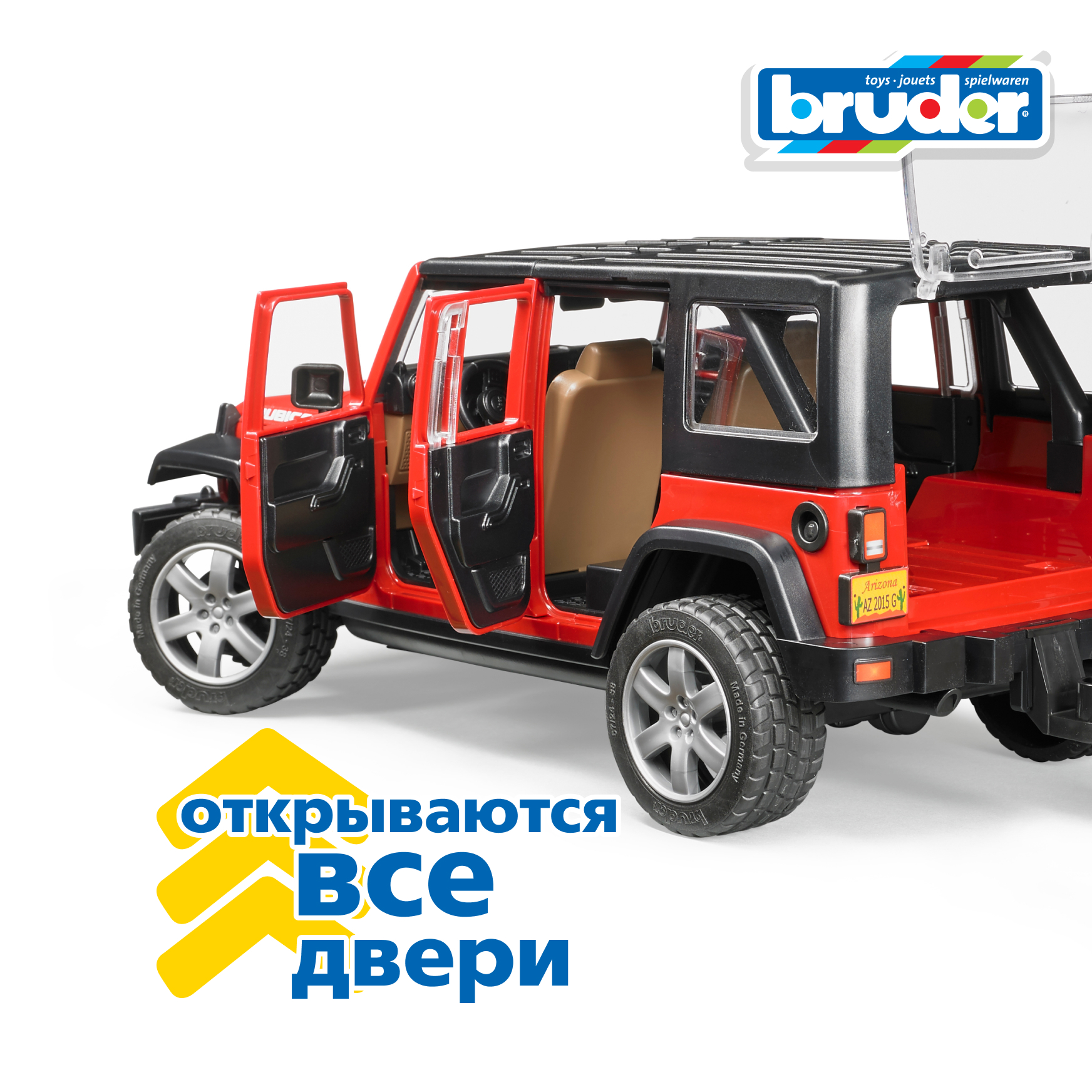 Внедорожник Bruder Jeep 1:16 02-525 - фото 6
