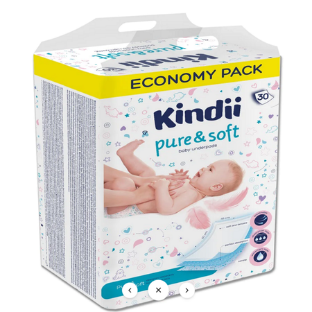 Пелёнки одноразовые Kindii 40х60 см 30 шт.
