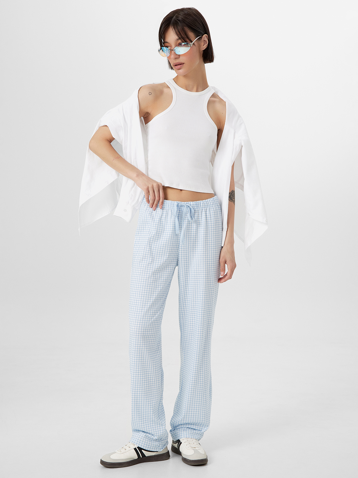 Брюки Mark Formelle (Марк Формэль) 532495/голубая клетка - фото 6