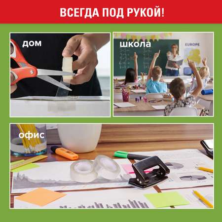 Клейкая лента Staff прозрачный