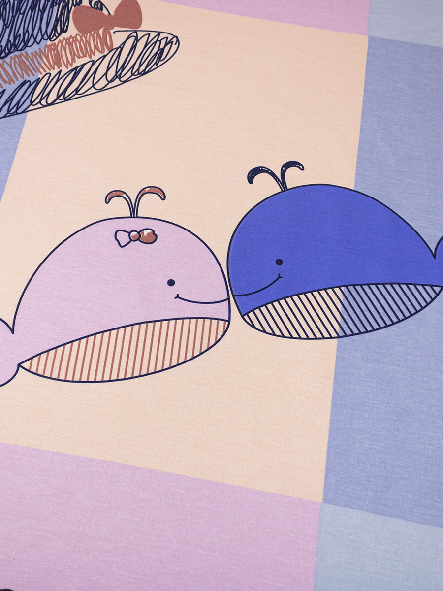 Комплект постельного белья BRAVO kids dreams Киты полутораспальный 3 предм. - фото 6