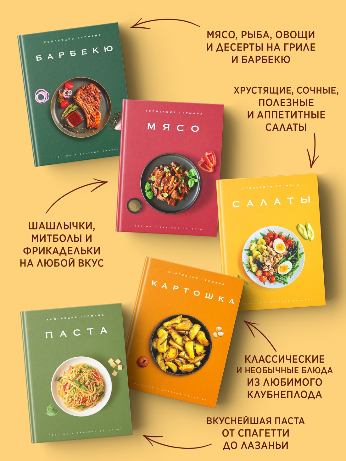 Книга КОЛИБРИ Большая коллекция гурмана Сборный комплект в коробе из 10 книг - фото 5