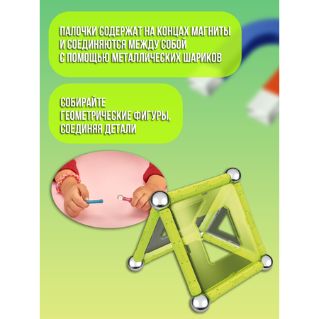 Конструктор Geomag Glow магнитный