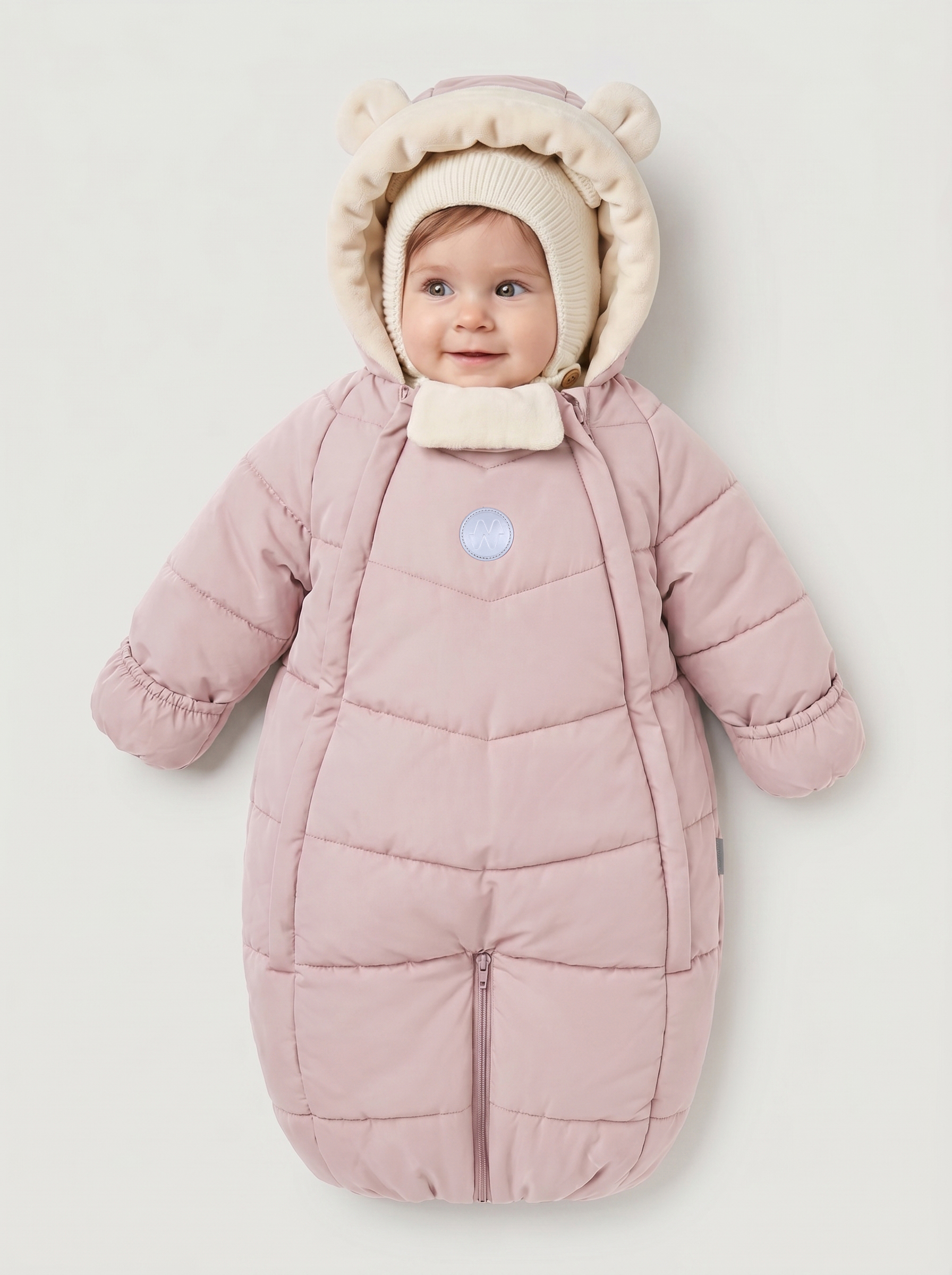 Комбинезон NIKASTYLE 8з0126 пудра - фото 3