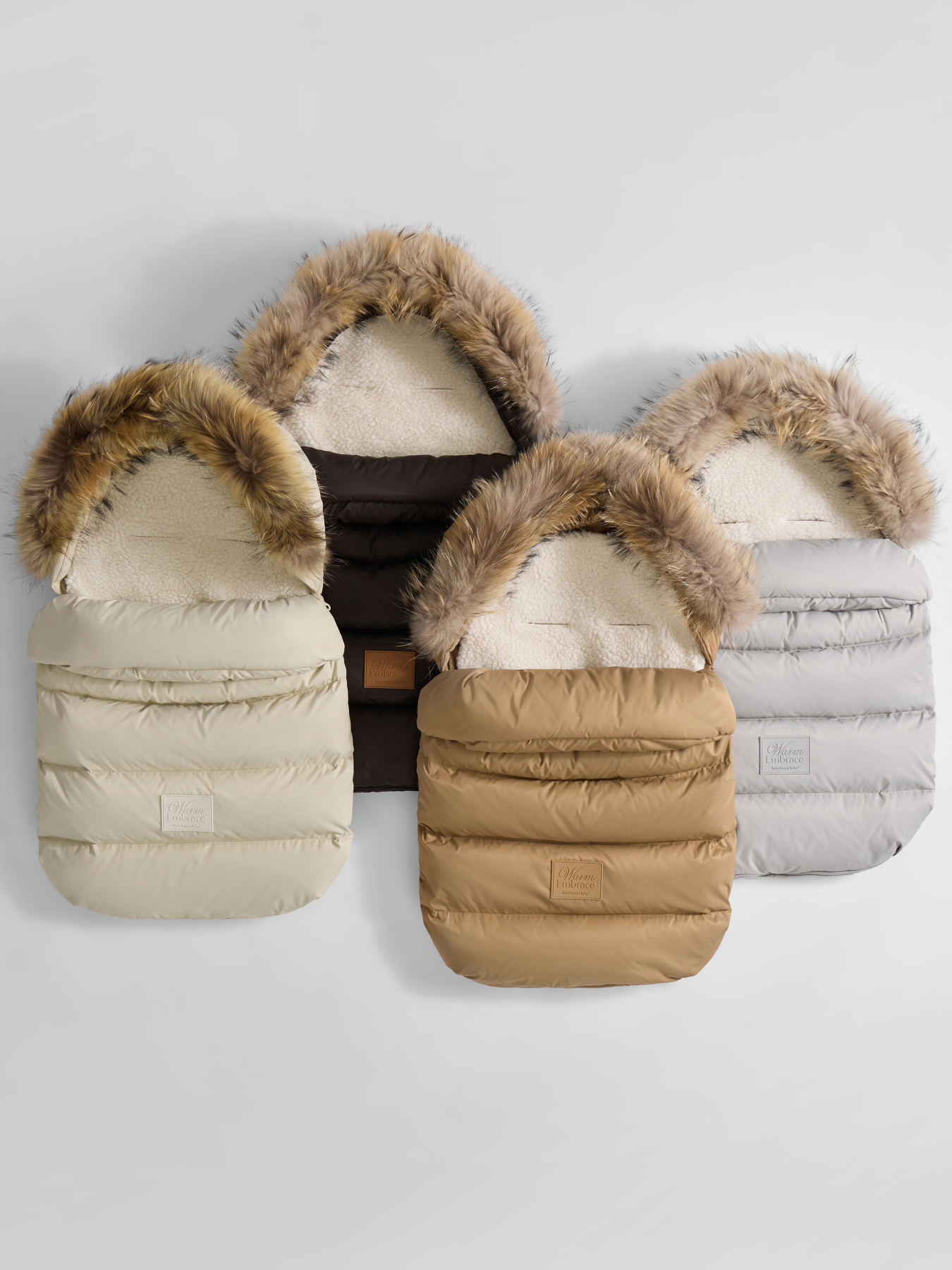 Конверт в коляску Happy Baby коричневый - фото 6