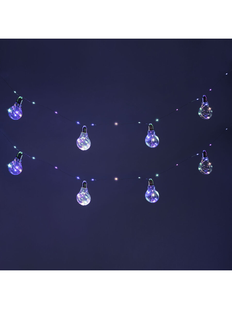 Гирлянда нить новогодняя Золотая сказка интерьерная для дома и на елку 3 м светодиодная Лампочки - фото 11