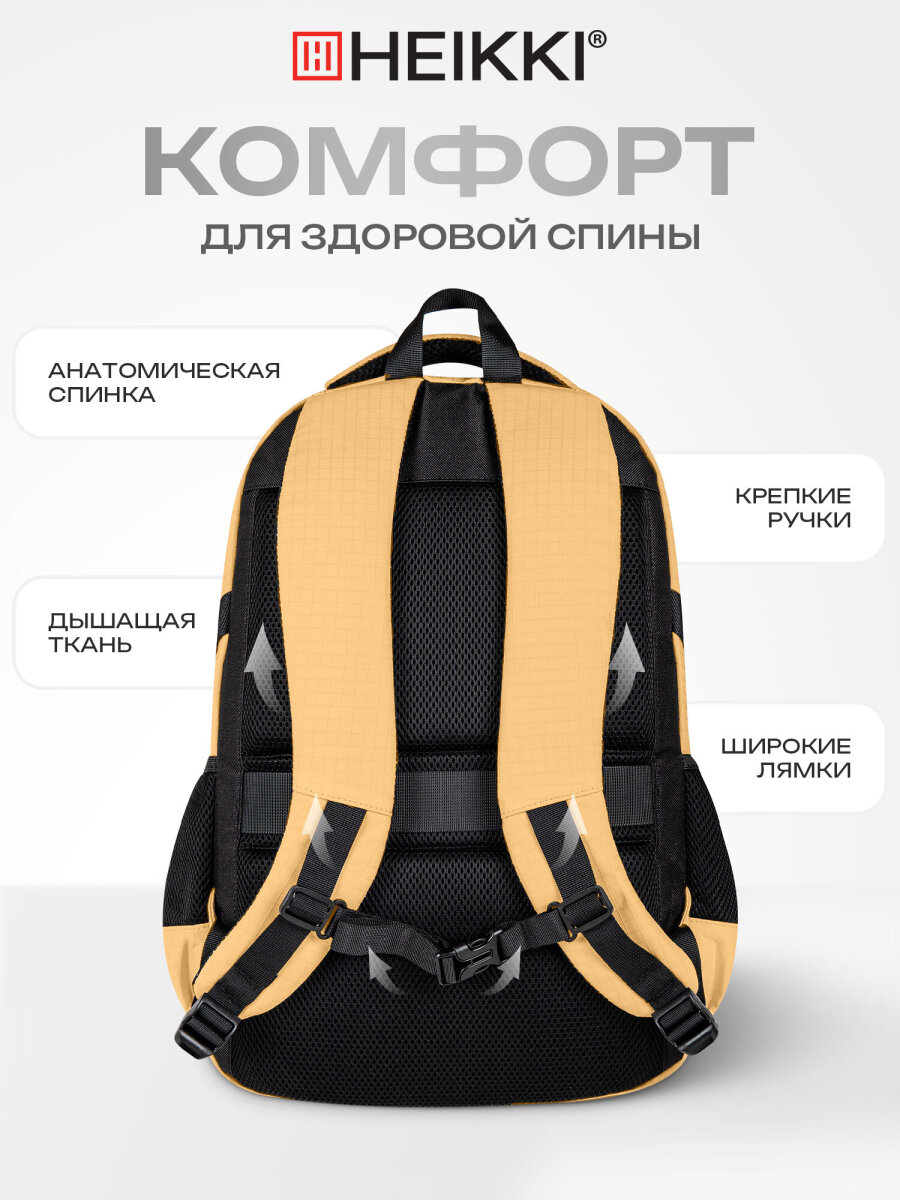 Рюкзак HEIKKI школьный городской для подростков для ноутбука - фото 4