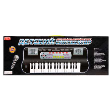 Синтезатор Наша Игрушка 37 клавиш с микрофоном Белый