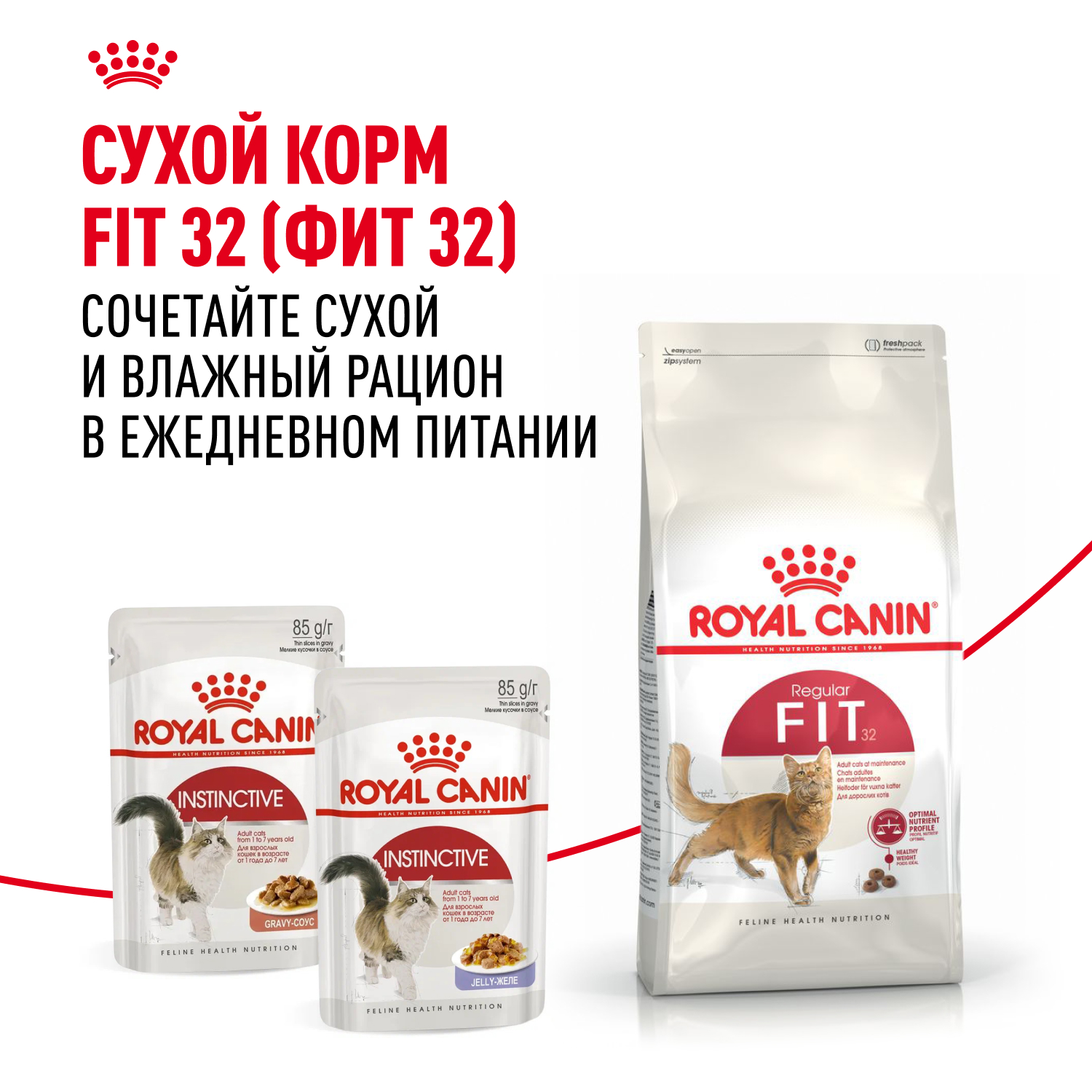 Корм влажный для кошек ROYAL CANIN Instinctive 85г соус пауч - фото 8