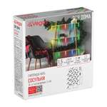 Электрогирлянда нить Vegas Сосульки 10 разноцветных LED ламп прозрачный провод мерцание 15 м