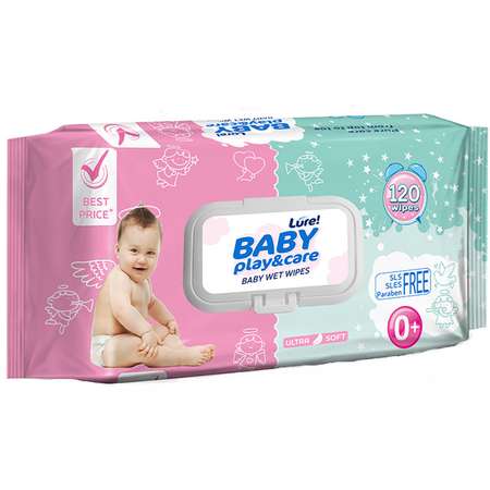 Влажные салфетки LURE 120 шт.