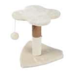 Когтеточка для кошек Barbaks Столбик-сидушка Клевер с игрушкой 30*30*30см