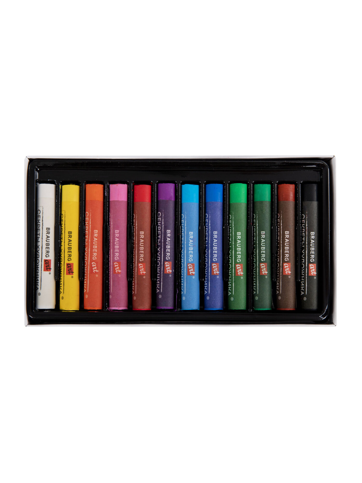 Пастель масляная Brauberg 12 шт. - фото 3