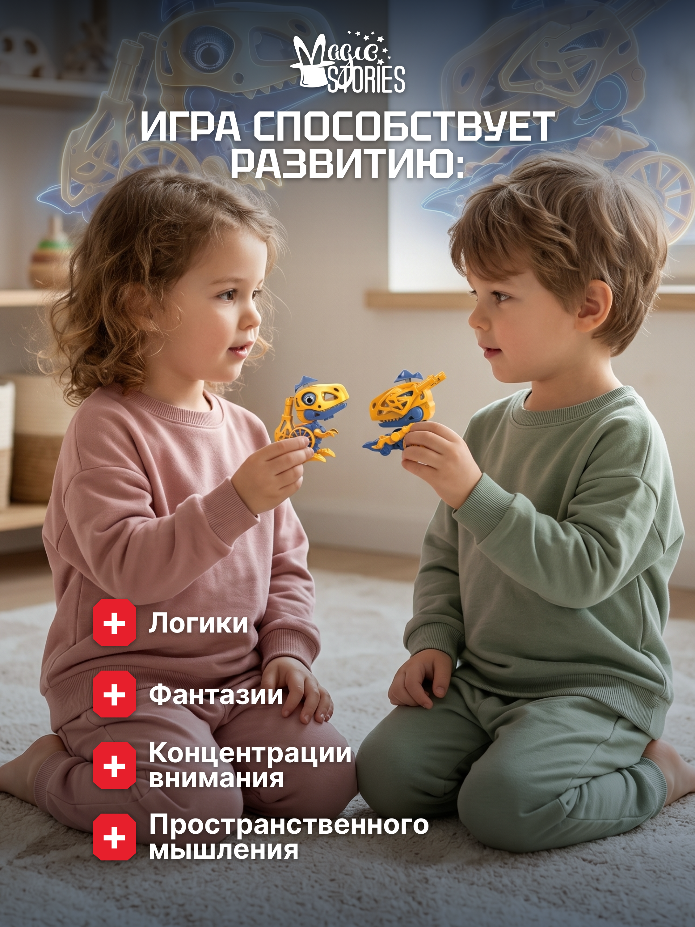 Конструктор Magic Stories зенитная пушка 21 дет. - фото 7