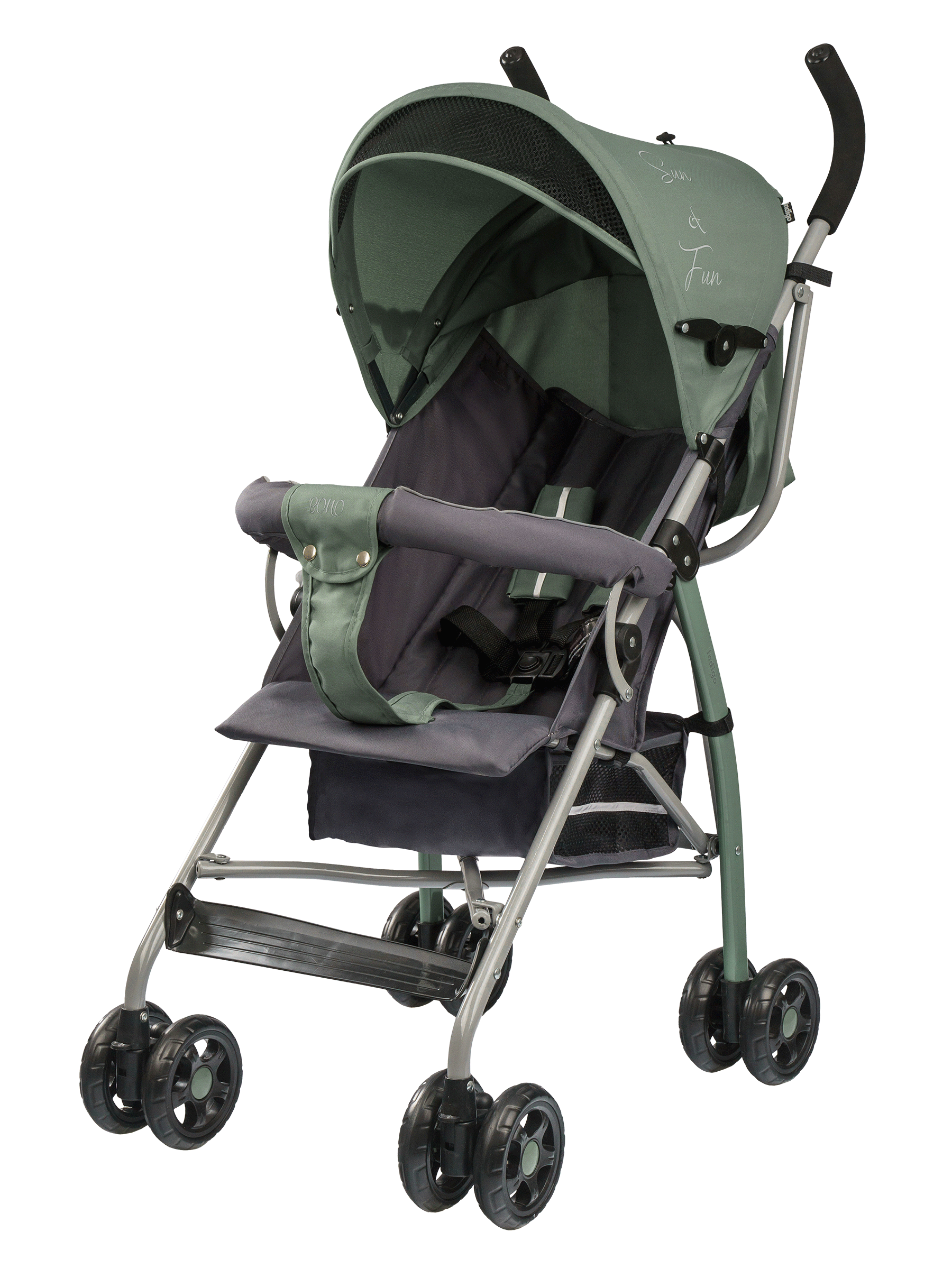 Коляска прогулочная Indigo Bono зеленый - фото 8