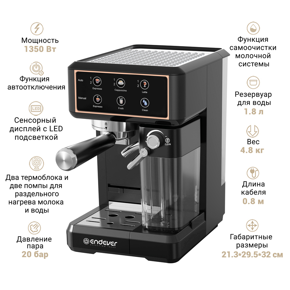 Кофеварка ENDEVER COSTA-1091 - фото 2