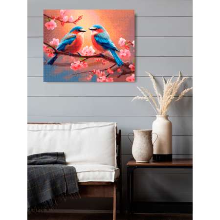 Алмазная мозаика Art on Canvas Влюбленные пташки в ассортименте