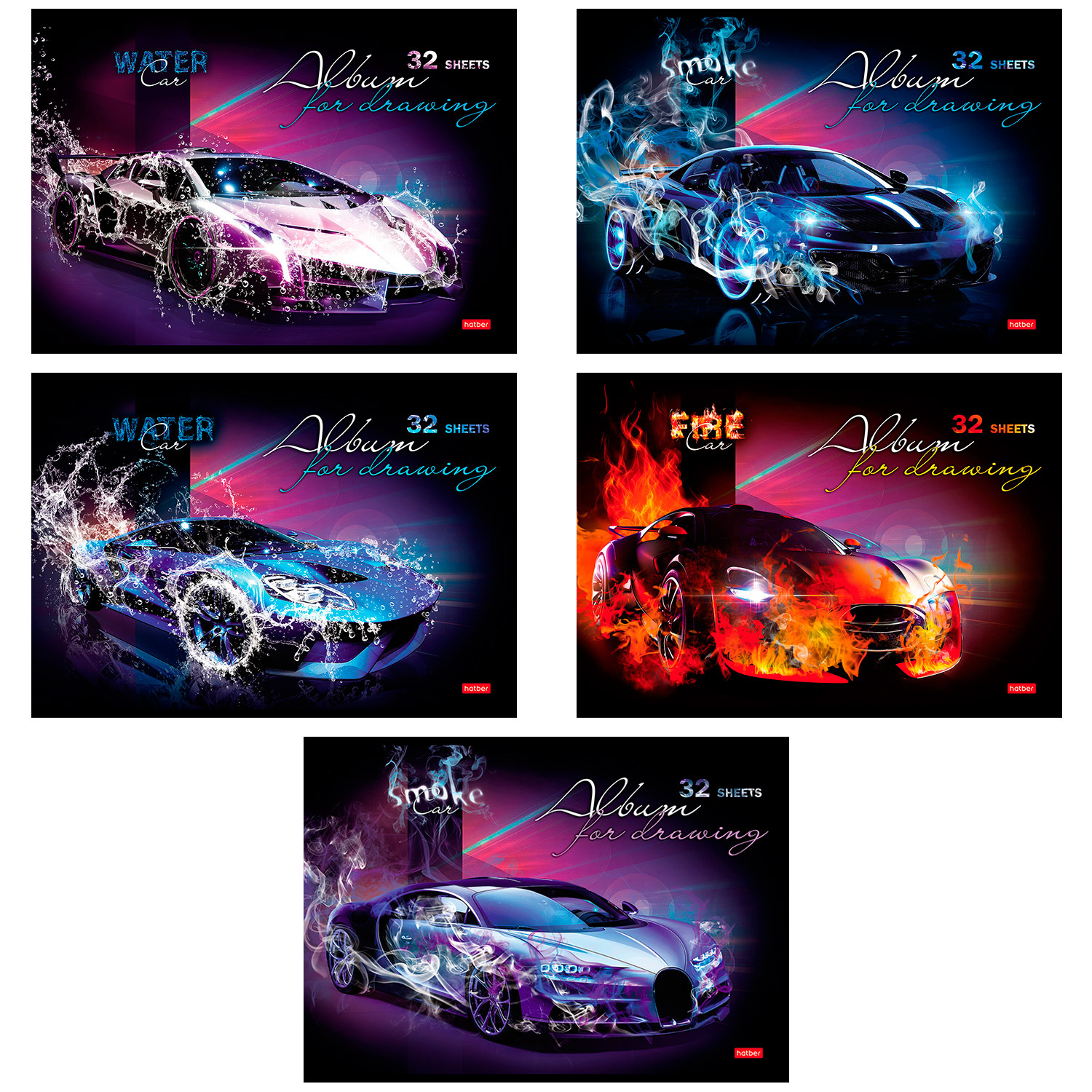 Альбом Hatber А4 32 лист. в ассортименте - фото 1