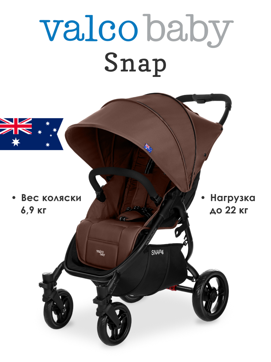 Коляска прогулочная Valco baby Snap коричневый - фото 1