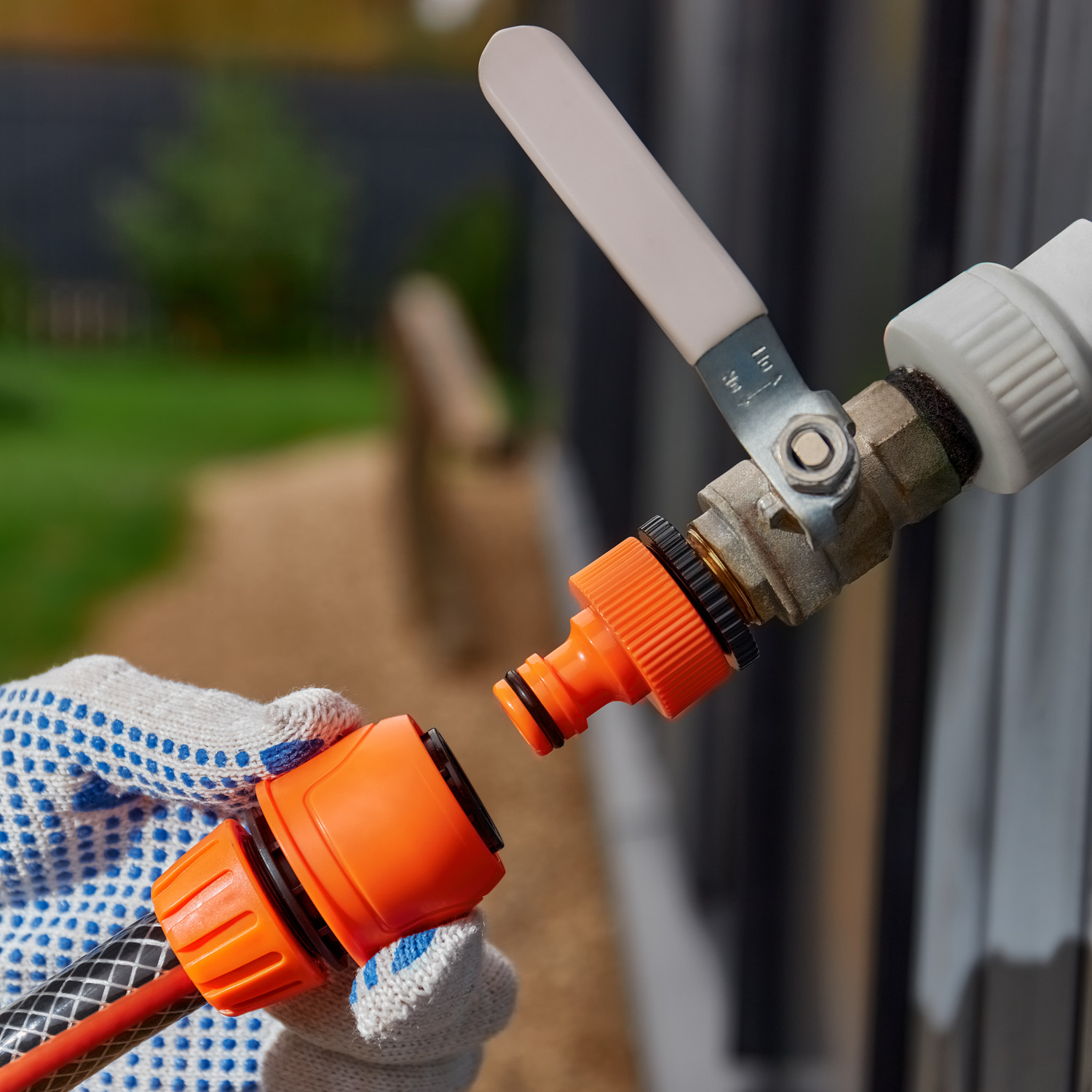 Коннектор для шланга, быстросъемный, 1/2", с аквастопом - фото 6