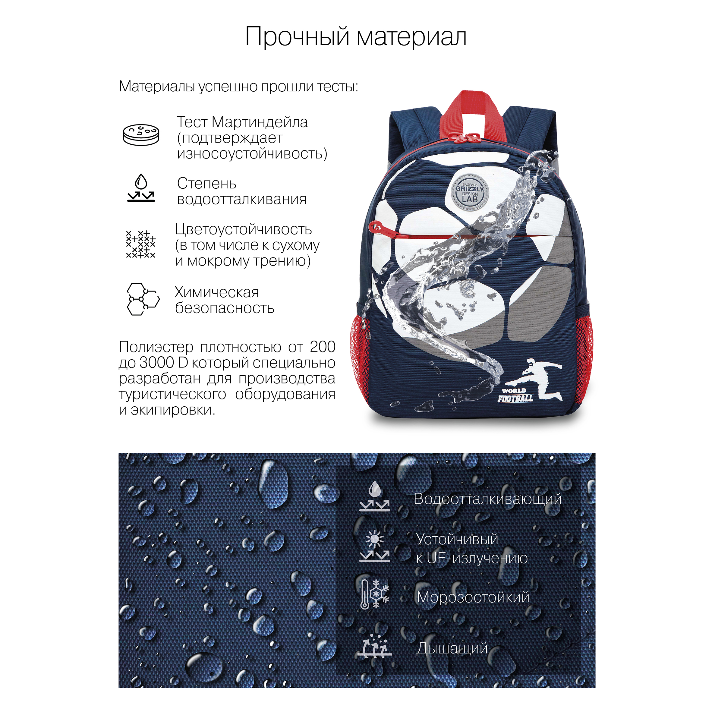 Рюкзак дошкольный Grizzly для мальчика - фото 10