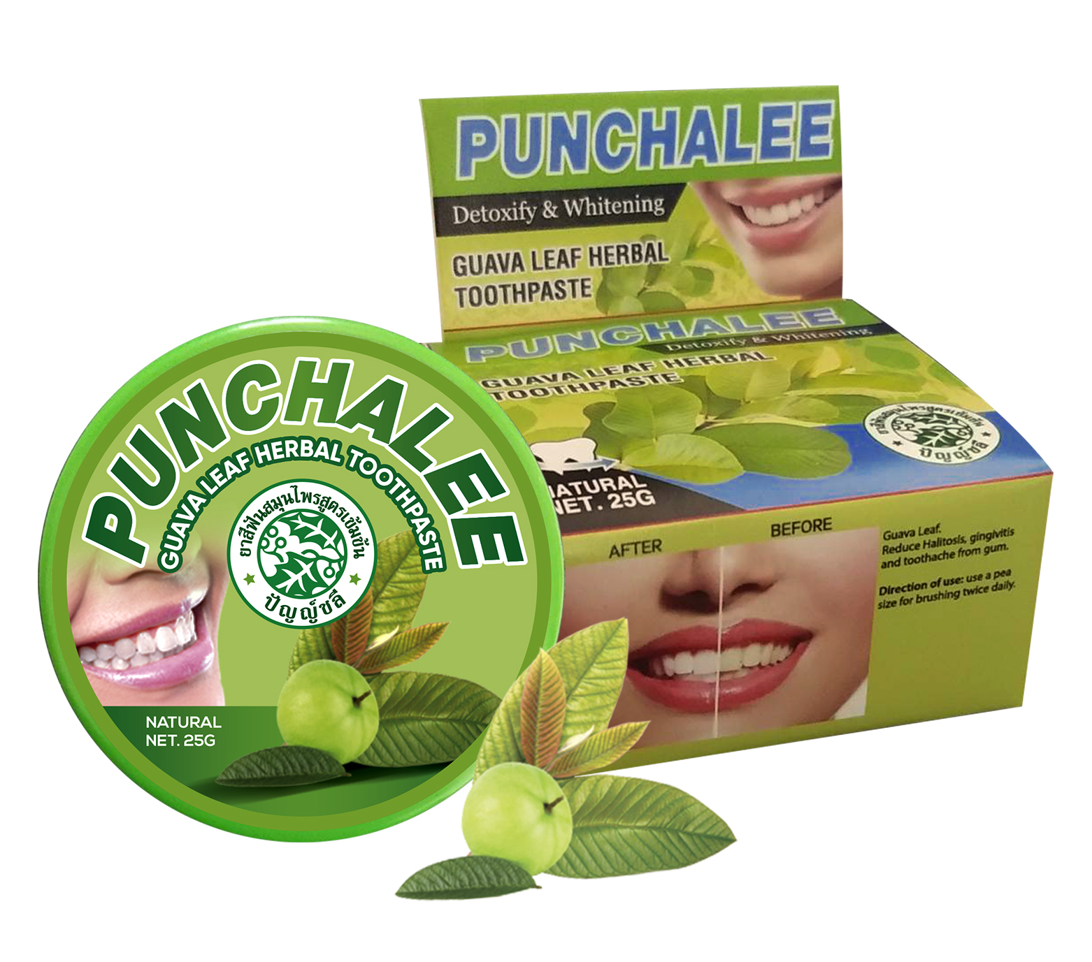 Зубная паста Punchalee травы - фото 1