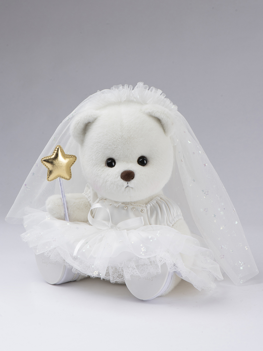 Мягкая игрушка TeddyTales Медведь Невеста Астронавта M - фото 4