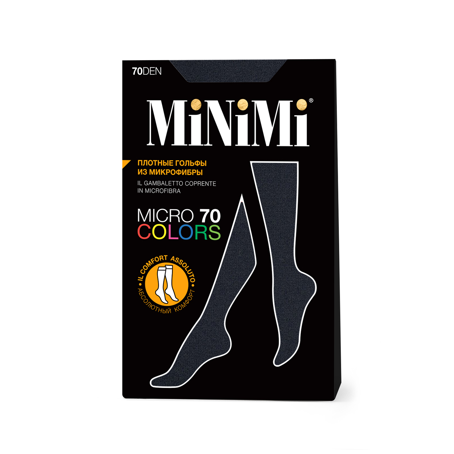 Гольфы MiNiMi Mini MICRO COLORS 70 гольфы Fumo 0 - фото 2