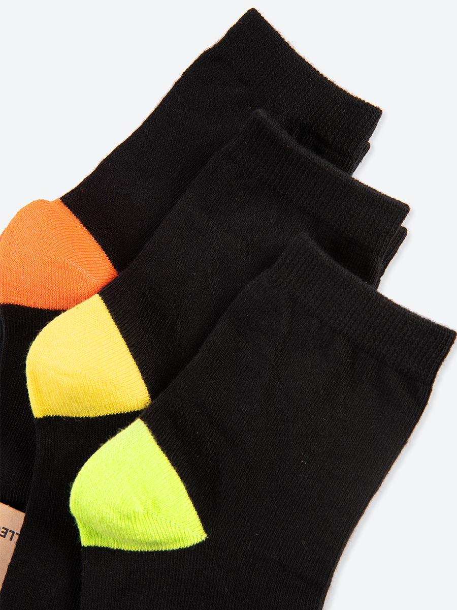 Носки 3 пары HappyFox HFGM6512черный - фото 2