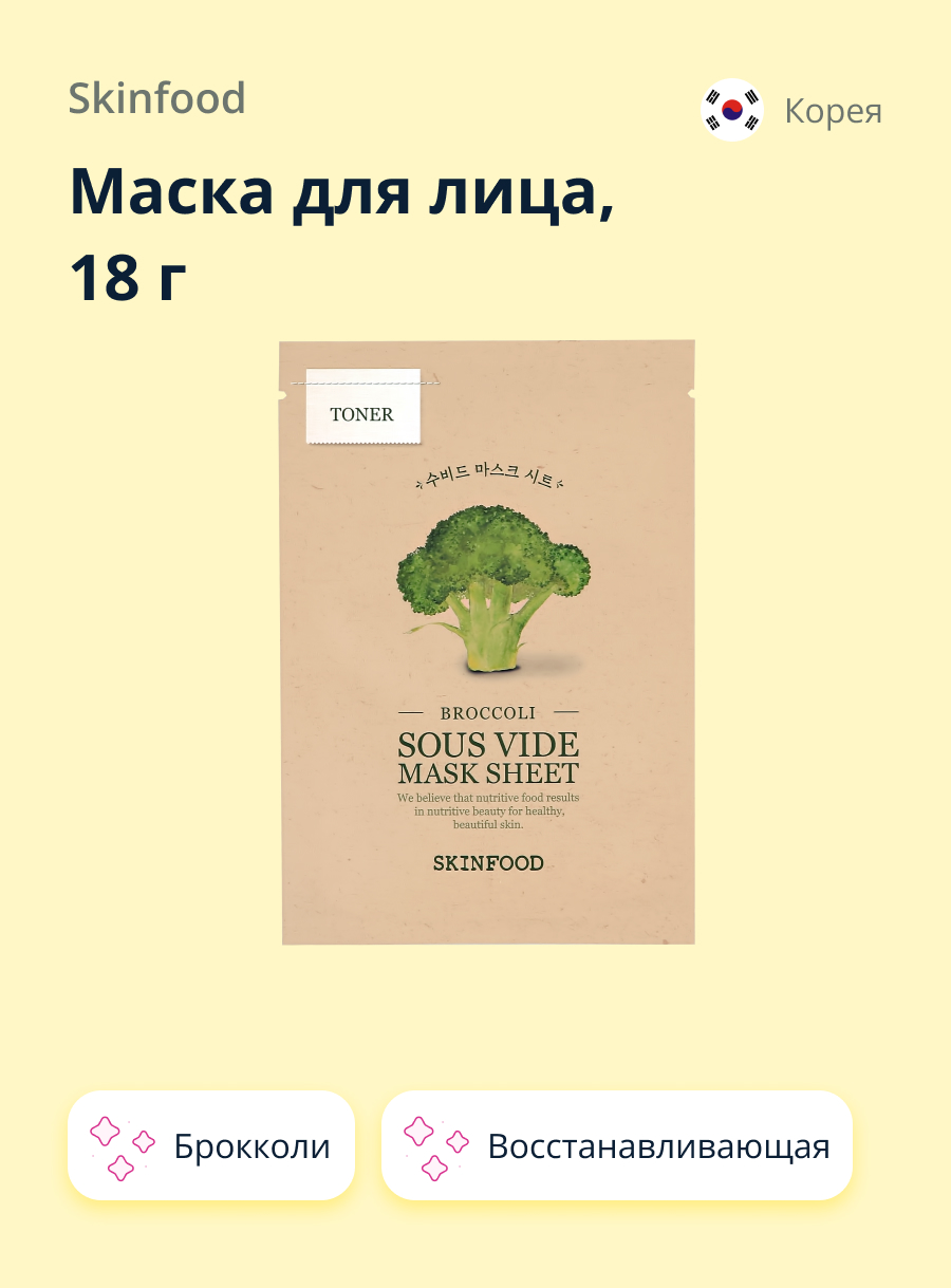 Маска тканевая Skinfood Восстанавливающая - фото 1