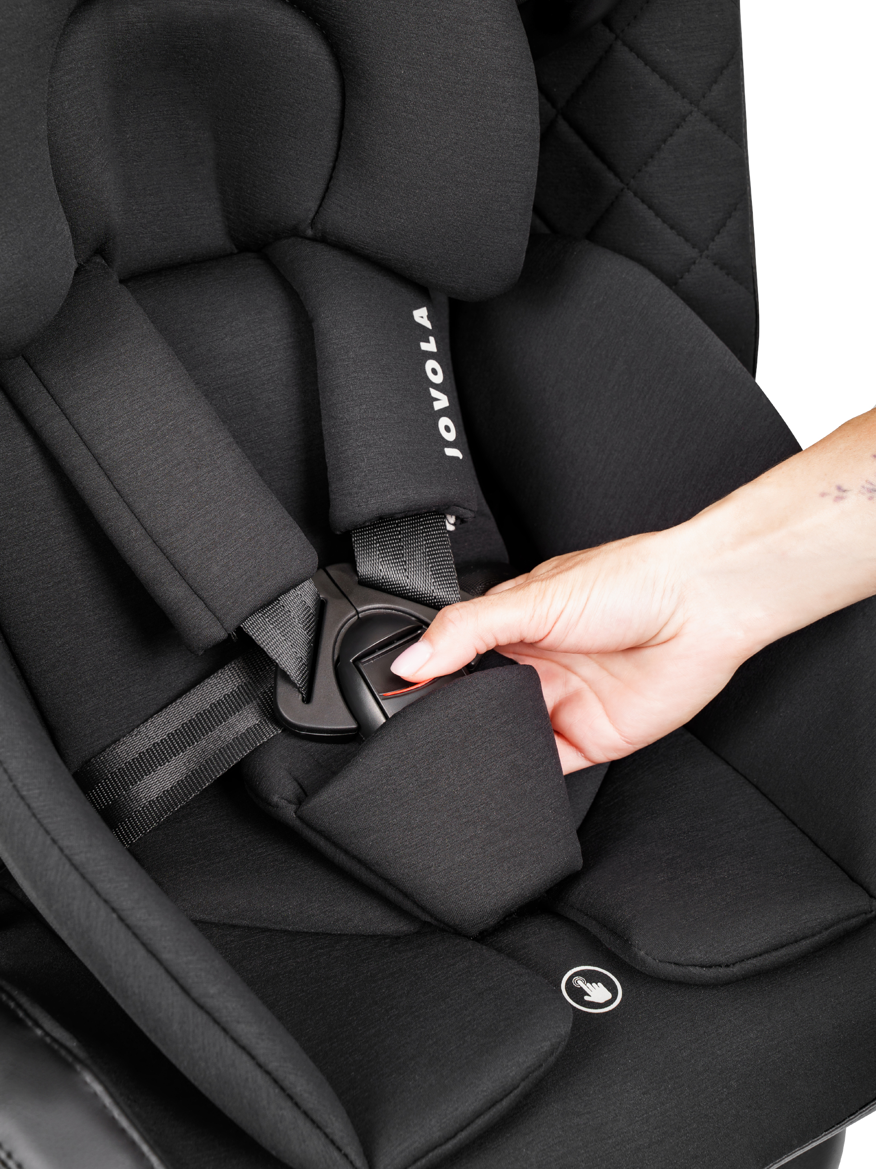 Автокресло Indigo Jovola Fuller, черн.-чер. кожа Isofix 0+/1/2/3 (0-36 кг) черный - фото 30