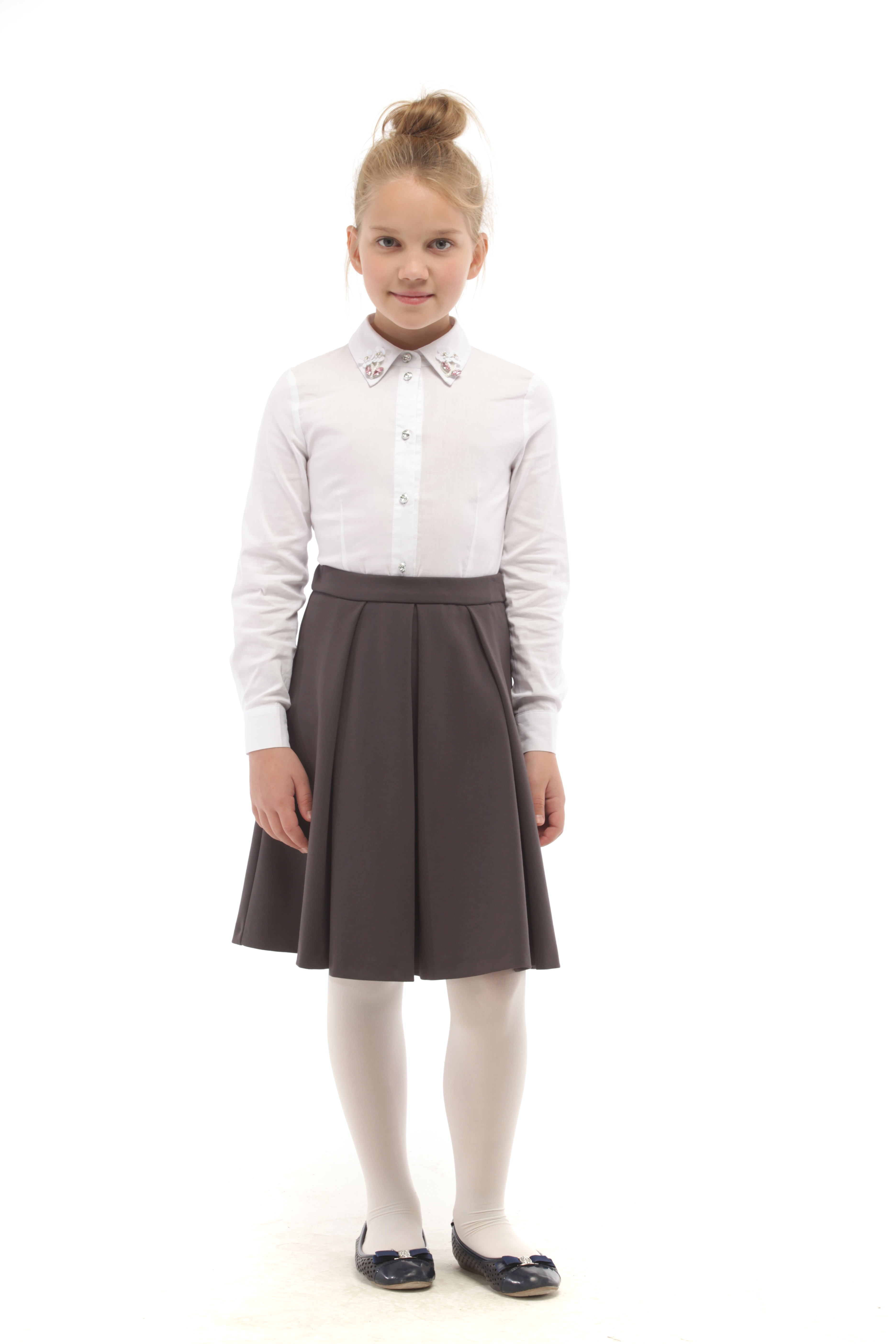 Юбка Stylish AMADEO AS-072-серый - фото 1