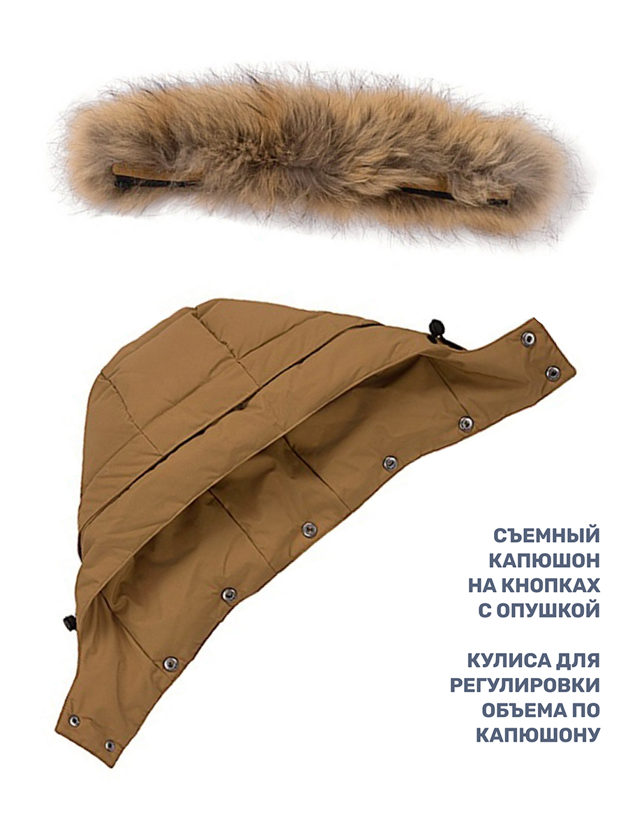 Пуховик NIKASTYLE 4з8324 кэмел - фото 14