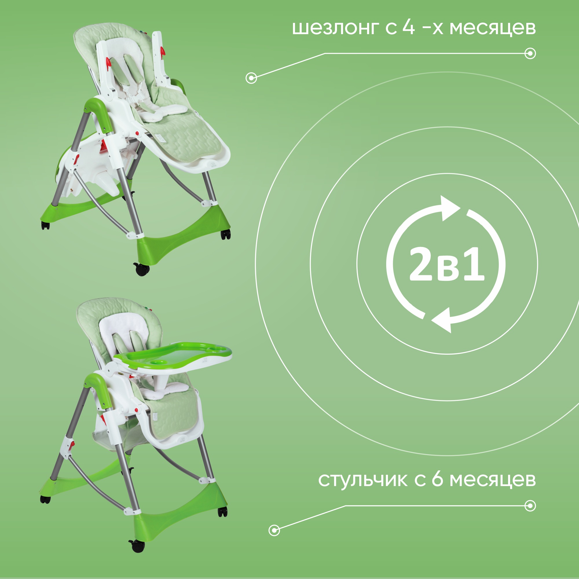 Стульчик для кормления Sweet Baby Royal Classic - фото 3
