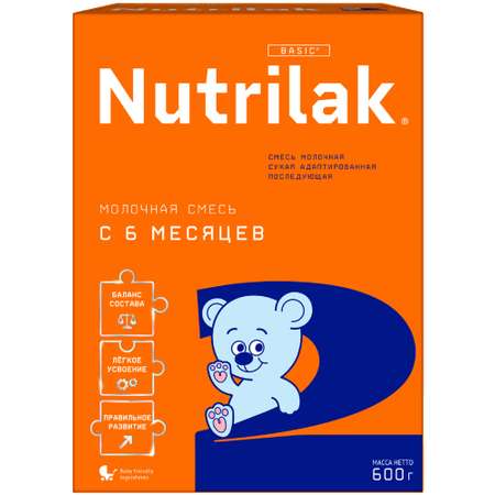 Смесь молочная Nutrilak 2 600г с 6месяцев