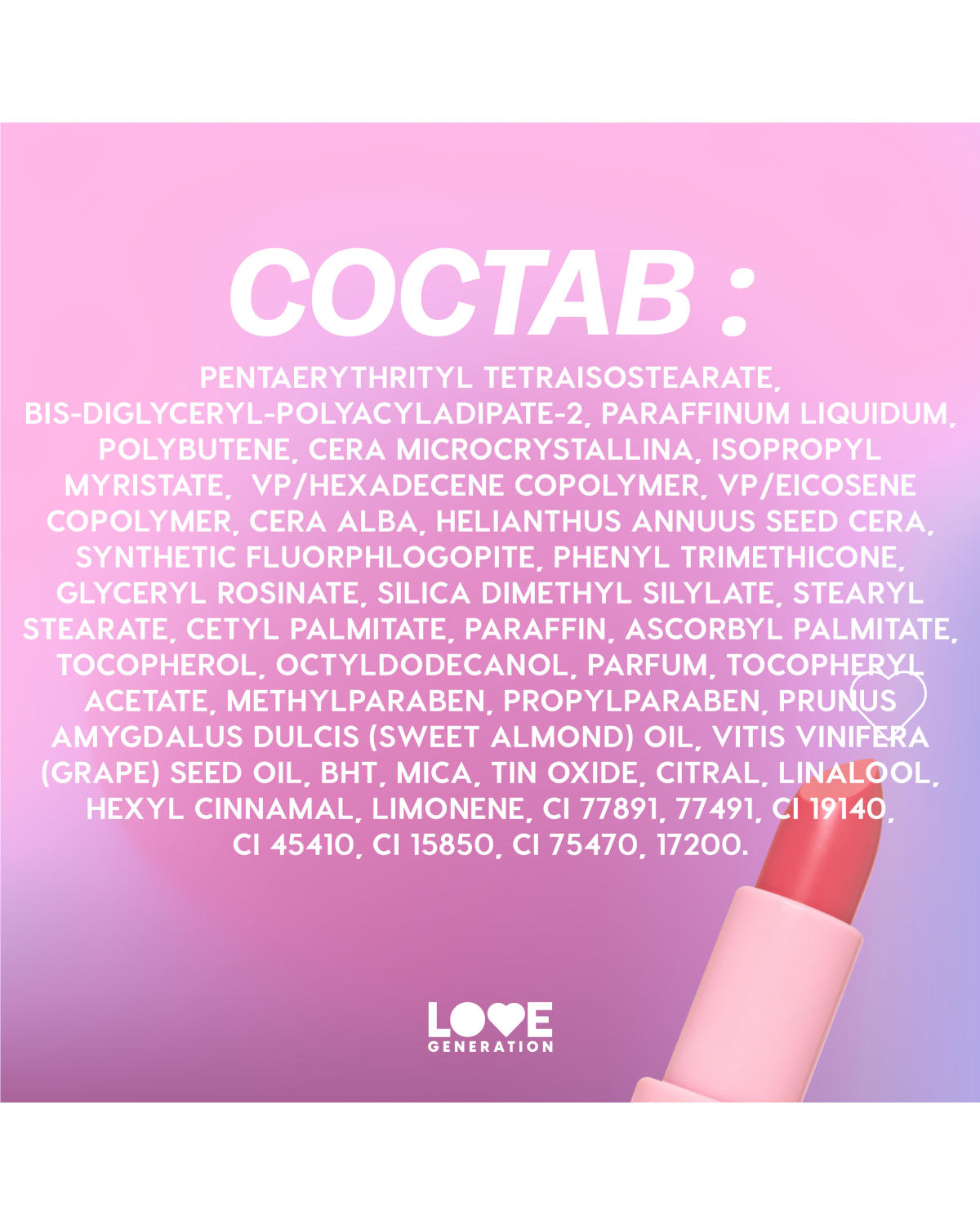Бальзам для губ Love Generation Like a virgin тающая текстура, тон 01 холодный розовый, 4 г - фото 10