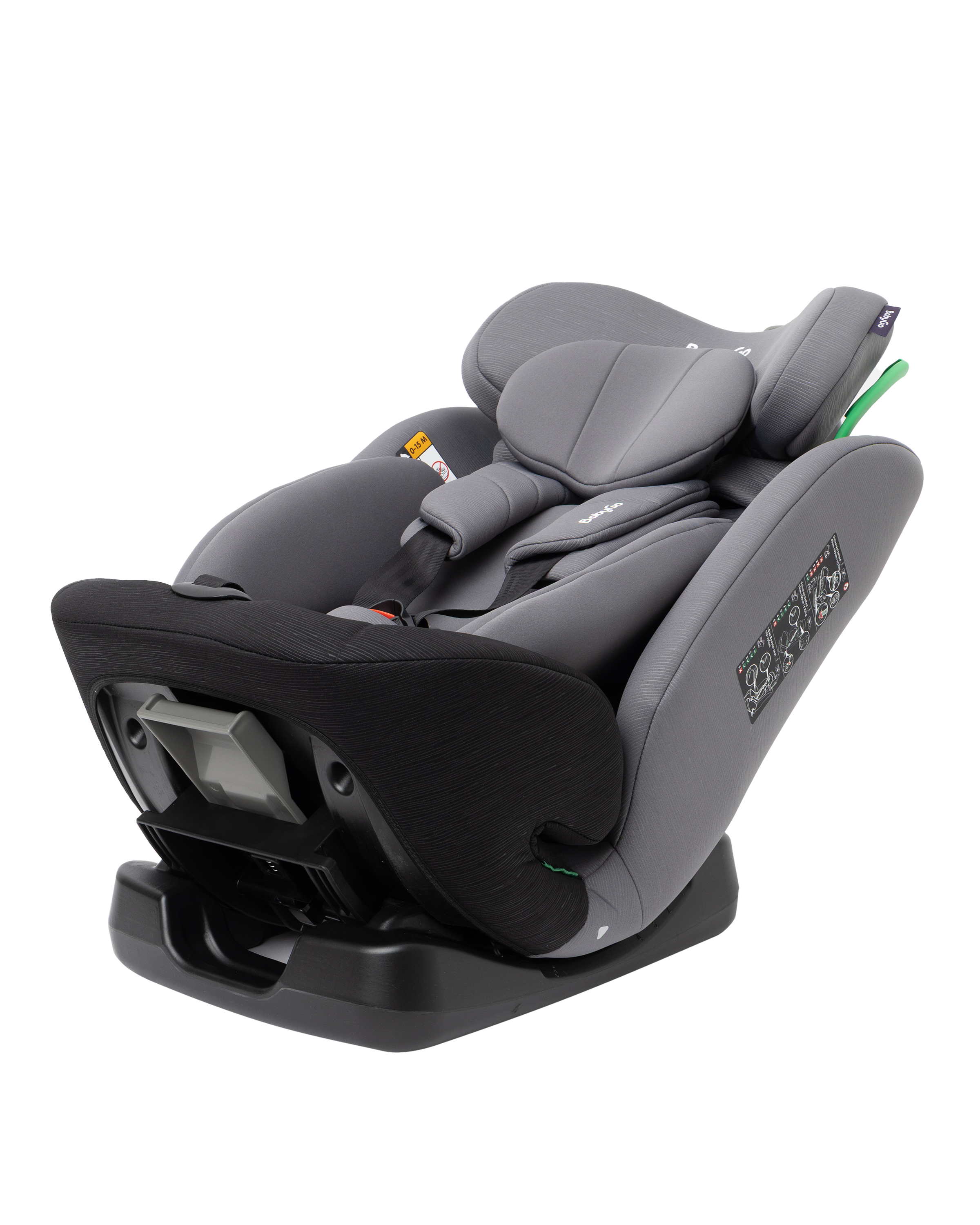 Автокресло BabyGo 4-Stage 0+/1/2/3 (0-36 кг) серый - фото 4