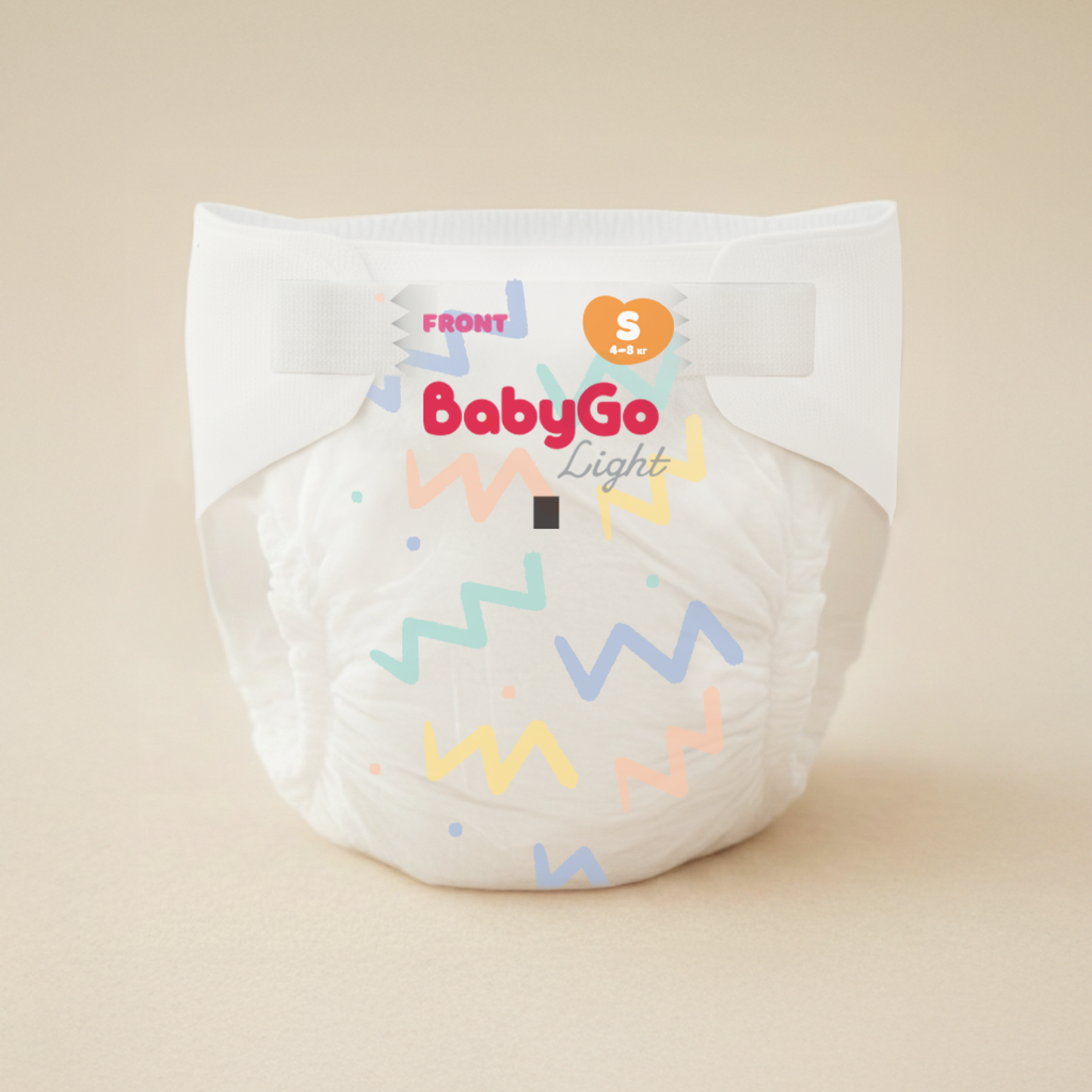 Подгузники BabyGo Light ультратонкие S (4-8) 62 шт. - фото 2