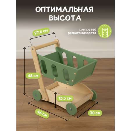 Игровой набор PAPPADO тележки и корзинки