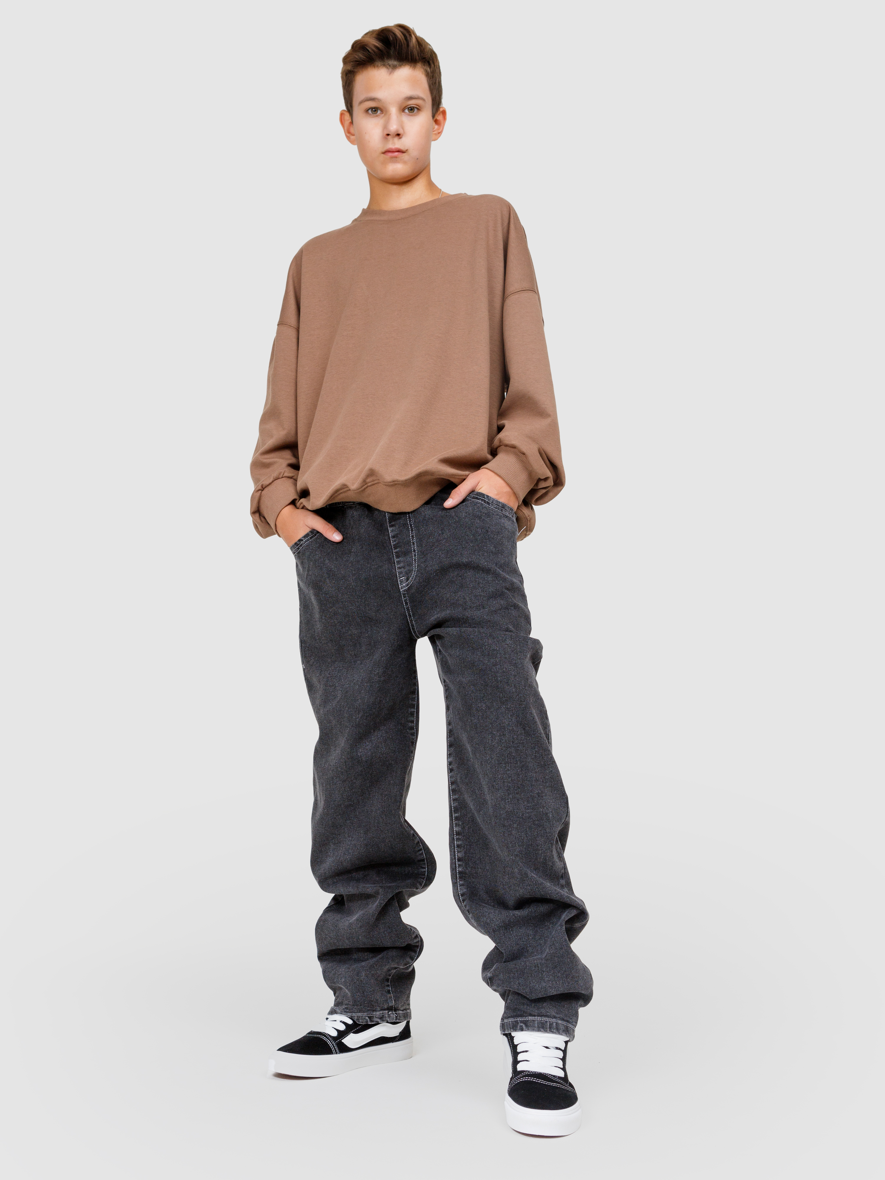 Джинсы-багги СИНИЙ МИР WM5515-F63 - фото 9