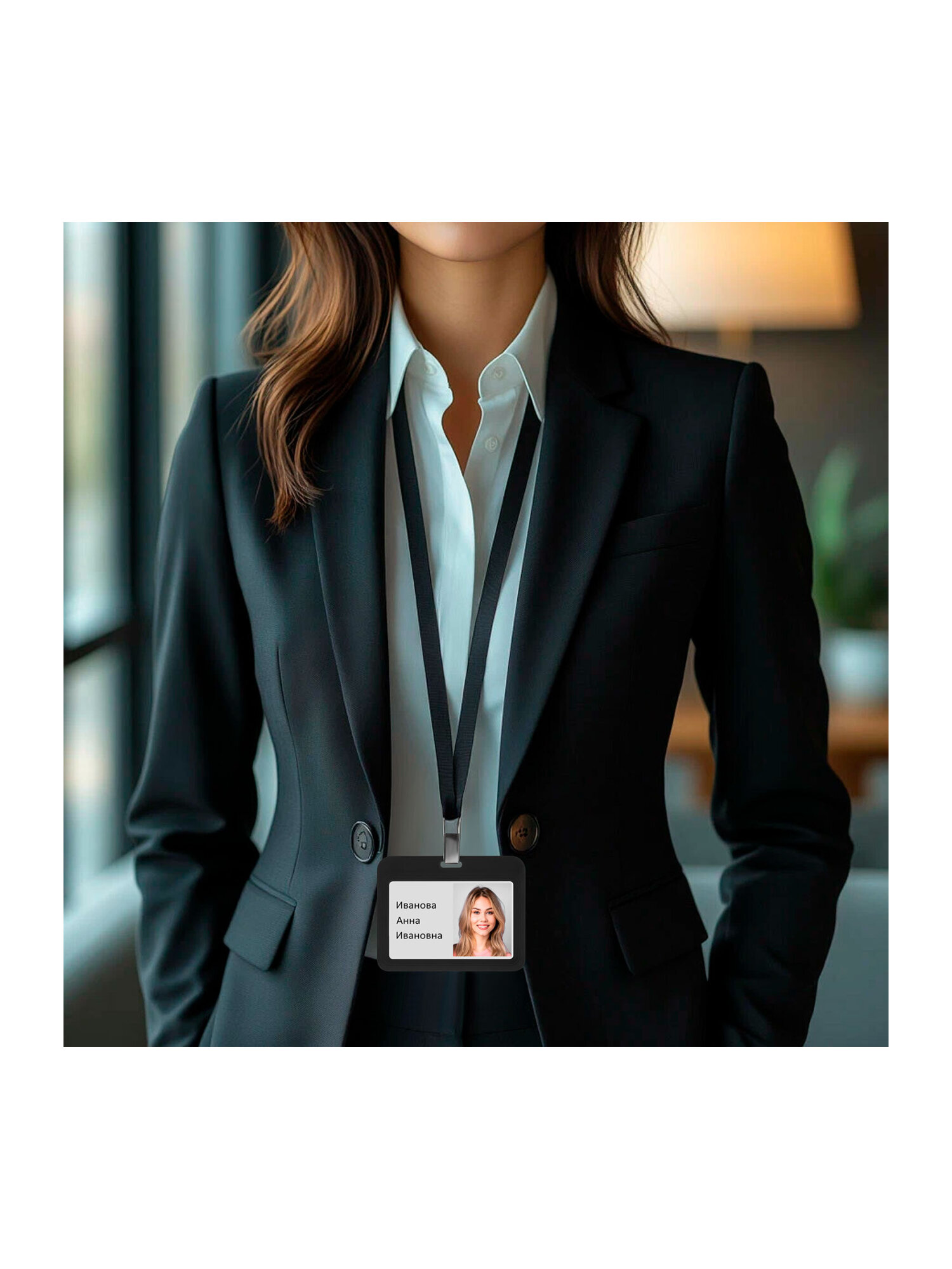 Бейдж Brauberg черный - фото 10