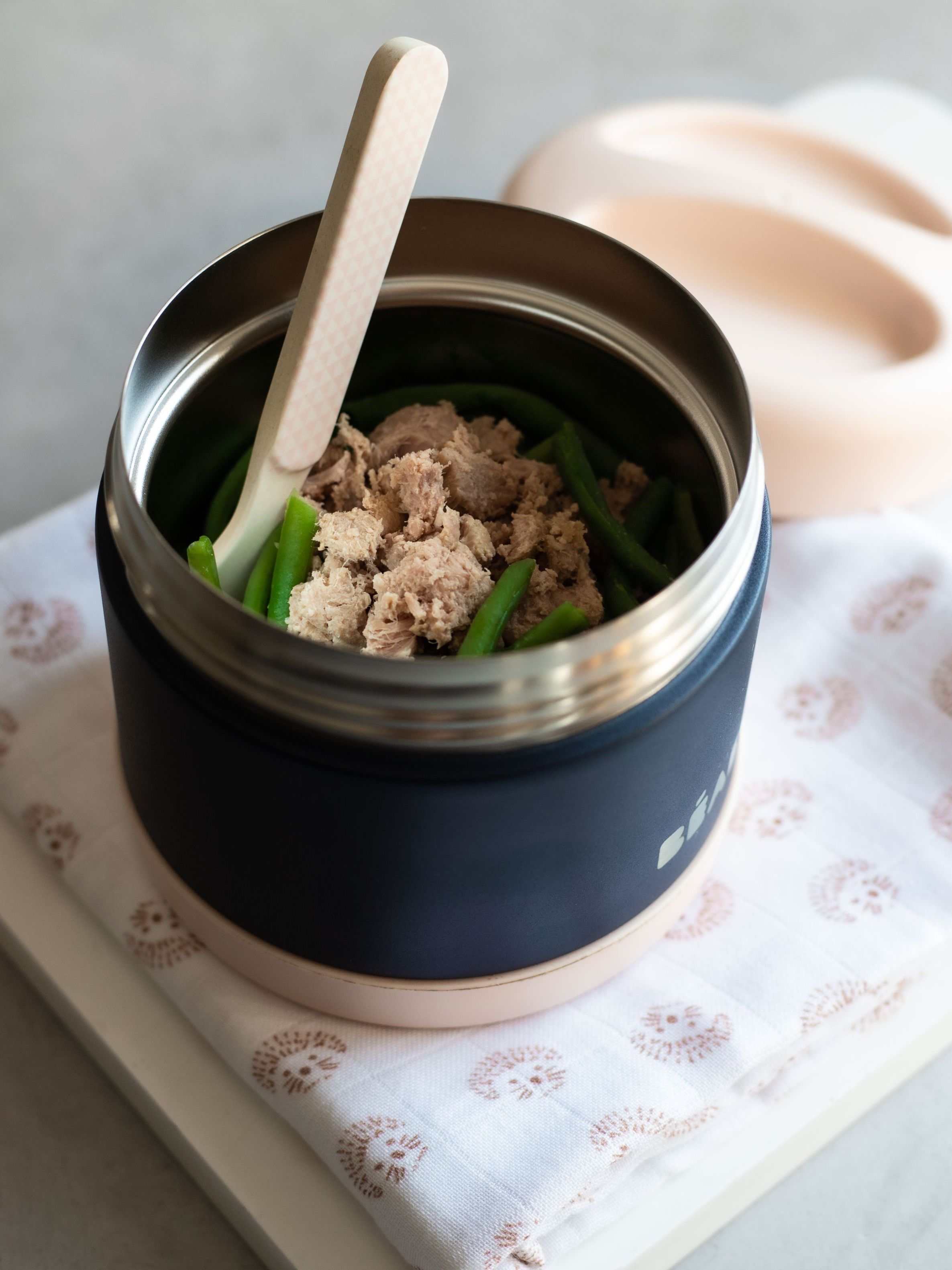 Термоконтейнер для еды детского питания BEABA 500 мл черно-розовый - фото 6