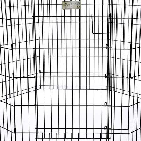 Вольер Midwest Life Stages 8 панелей с дверью-Maxlock Черный 536DR