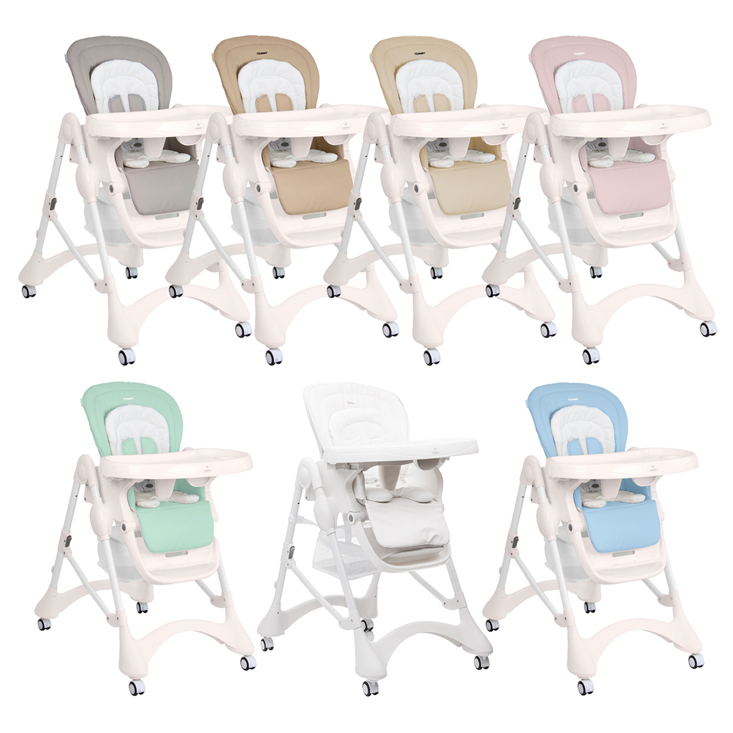 Стульчик для кормления TOMMY New Life розовый - фото 15